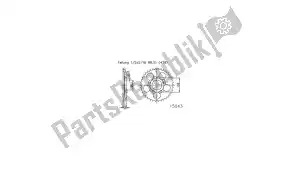 Esjot 501504358 sprocket - Bottom side