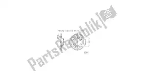 Esjot 501201156 roda dentada - Lado inferior