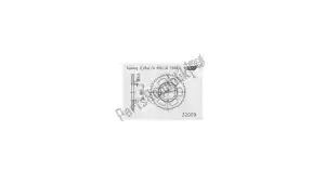 ESJOT 513200943 ktw rear alu 43t, 520 - Bottom side