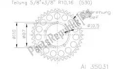 Here you can order the sprocket from Esjot, with part number 513503147: