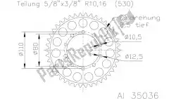 Here you can order the sprocket from Esjot, with part number 513503645: