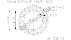 Here you can order the sprocket from Esjot, with part number 513504038: