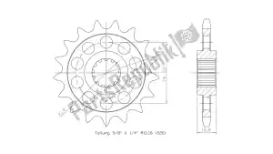 ESJOT 503217217S ktw frontal 17t, leve, 520 - Lado inferior