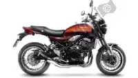15216B, Leovince, Lv-10 slip-on, black muffler stainless tailpipe and end cap kawasaki z cafe rs  special edition 900 z900rs zr900, New