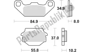Unknown MCB560SI brake pad - Upper side