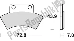 Unknown MCB668SI brake pad - Left side