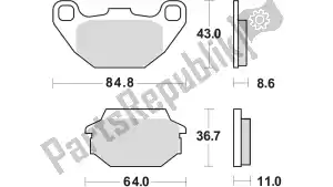 Unknown MCB712 pastillas de freno - Parte inferior