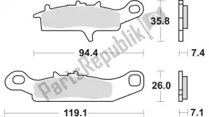 Unknown MCB757SI pastiglie freno - Lato sinistro