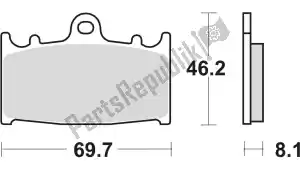 Unknown MCB602 pastillas de freno - Lado izquierdo