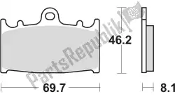 Ici, vous pouvez commander le plaquette de frein auprès de TRW , avec le numéro de pièce MCB602SRQ: