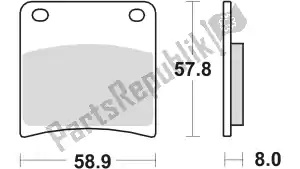 Unknown MCB591 brake pads - Left side