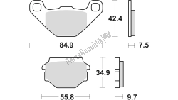 Unknown MCB657, Remblokken, OEM: Unknown MCB657