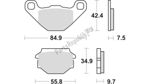 Unknown MCB657 brake pads - Bottom side