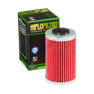 HIFLO HF155 oliefilter - Bovenkant