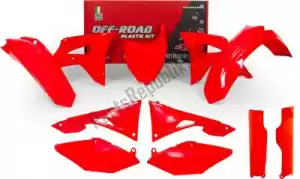 RTECH 563210631 set plastics 7 pcs honda neon red lm edit - Bottom side