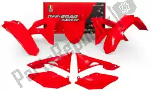 RTECH 563210642 set plastics 6 pcs honda red - Bottom side