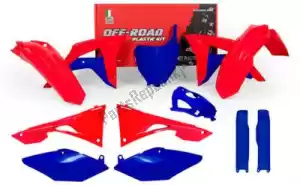 RTECH 563210633 set plastics 6 pcs honda red/blue lm edit - Bottom side