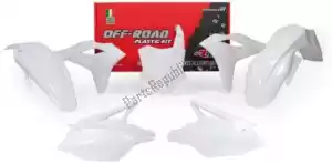 RTECH 563225592 set plastics 5 pcs kawasaki white - Bottom side