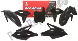 RTECH 563225590 set plastics 5 pcs kawasaki black - Bottom side