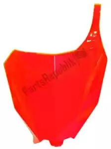 RTECH 565210191 np front number honda lim ed neon red - Bottom side