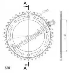 Qui puoi ordinare ktw posteriore stealth 42t, rosso, 525 da Supersprox , con numero parte SU6642R: