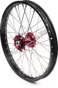 REX 482000036 kit de rodas 21-1,60 aro preto/cubo vermelho 20mm - Lado inferior
