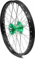 482100037, REX, Wiel kit 21-1,60 black rim/green hub 20mm    , Nieuw