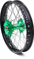 482120037, REX, Wiel kit 19-2,15 black rim/green hub 25mm    , Nieuw