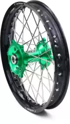 Qui puoi ordinare kit ruote 19-1. 85 cerchio nero/mozzo verde 25mm da REX , con numero parte 482110037: