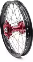 482311036, REX, Kit roues 19-2.15 jante noire/moyeu rouge 25mm    , Nouveau