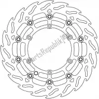 6206112294, Moto Master, Schijf 112294, flame floating alu disc 300    , Nieuw