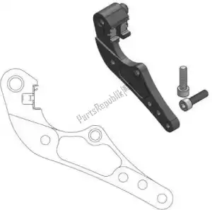 MOTO MASTER 6264211096 rep 211096, oversize dakar caliper adapter - Bottom side