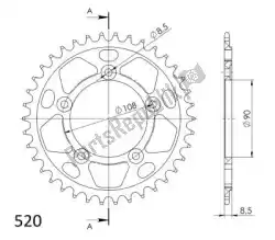 Qui puoi ordinare ktw posteriore alu 38t, nero da Supersprox , con numero parte SU249138B: