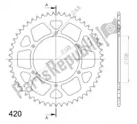 SU2113353R, Supersprox, Ktw ty? alu 53t czerwony 420    , Nowy