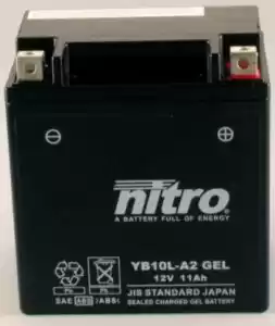 NITRO 104136 bateria nb10l-a2 - Lado inferior
