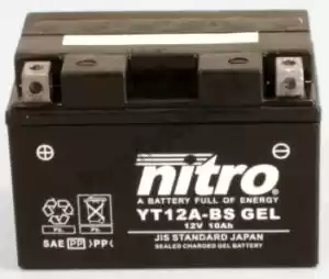 NITRO 104302 bateria nt12a sla - Lado inferior