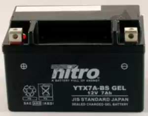 NITRO 104334 battery ntx7a sla - Bottom side