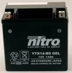 Aquí puede pedir batería ntx14 sla de Nitro , con el número de pieza 104352: