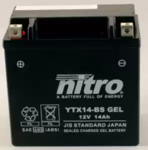 NITRO 104352 battery ntx14 sla - Bottom side