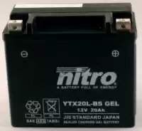 104384, Nitro, Bateria ntx20l alface    , Novo