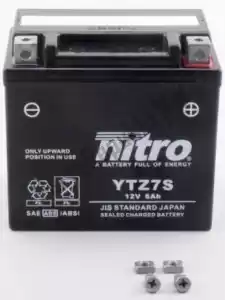 NITRO 104394 bateria ntz7s - Lado inferior