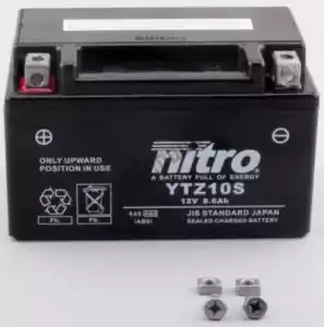 NITRO 104400 batería ntz10s - Lado inferior