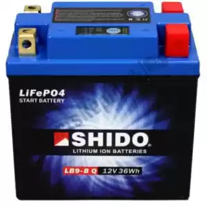 SHIDO 105216 bateria lb9-b q - Lado inferior