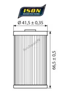 ISON 5249155 filter, oil ison 155 - Upper side