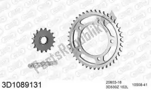 THREED 393D1089131 chain kit chain kit, 3d, steel - Bottom side