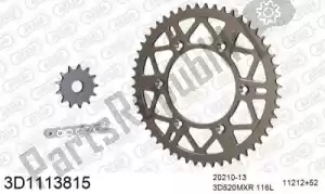 THREED 393D1113815 chain kit chain kit, 3d, aluminum - Bottom side