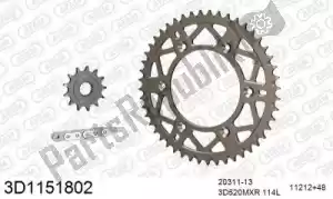 THREED 393D1151802 chain kit chain kit, 3d, aluminum - Bottom side