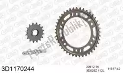 Here you can order the chain kit chain kit, 3d, aluminum from Threed, with part number 393D1170244: