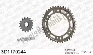 THREED 393D1170244 chain kit chain kit, 3d, aluminum - Bottom side