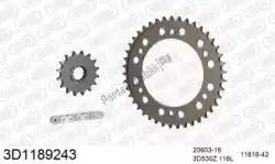 Here you can order the chain kit chain kit, 3d, aluminum from Threed, with part number 393D1189243:
